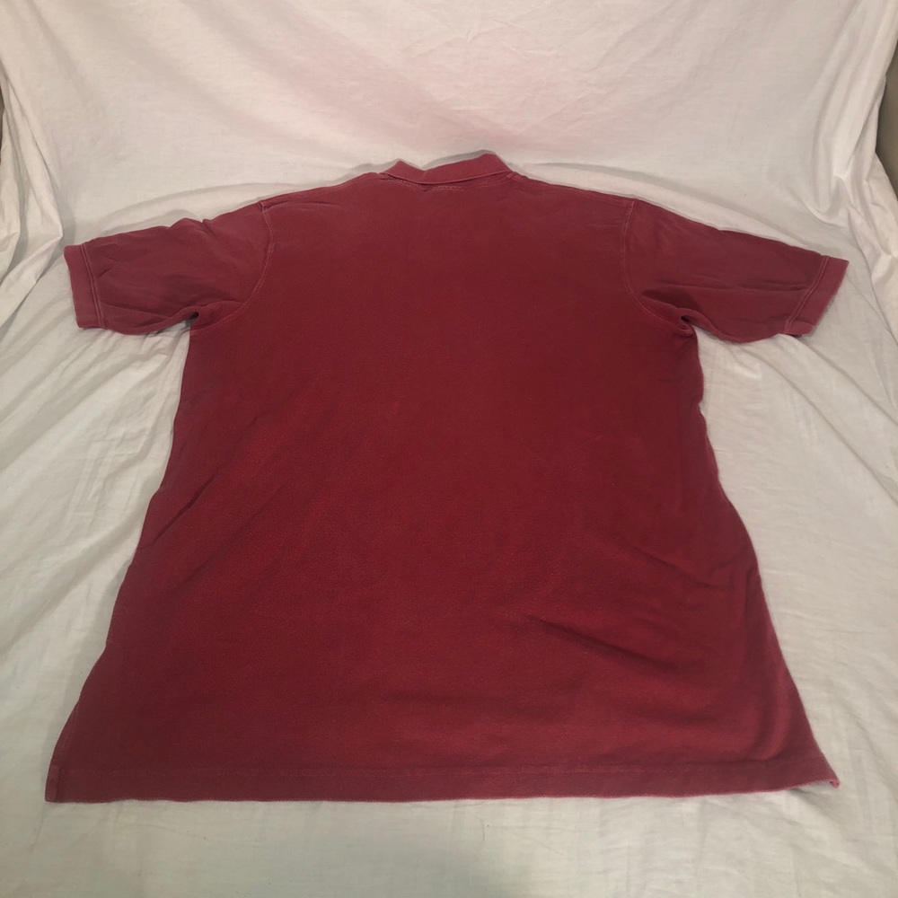 VINTAGE Men's Timberland Small Logo Short Sleeve Polo Shirt Size XL Red - Picture 6 of 6